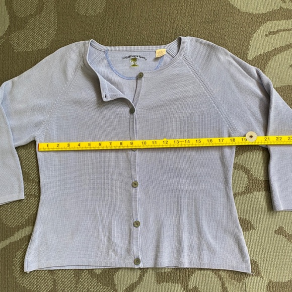 ORIGINAL ISLAND SPORT Linen & Cotton Cardigan Sweater Womens Large - Picture 6 of 7